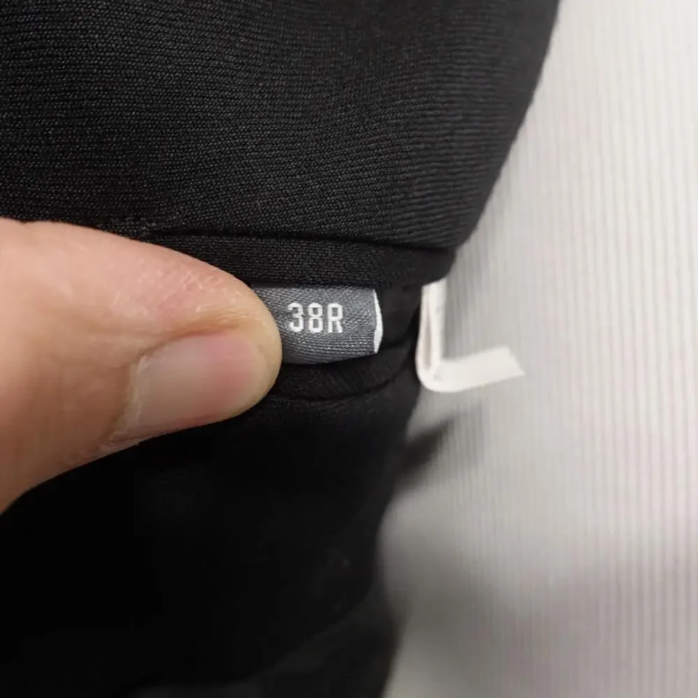 Bonobos Suit Jacket Mens 38R Black Wool Spandex Slim Fit Stretch 2 Button Notch